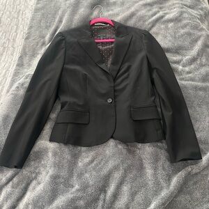 The Limited Classic Black suit with cropped pant and pencil skirt